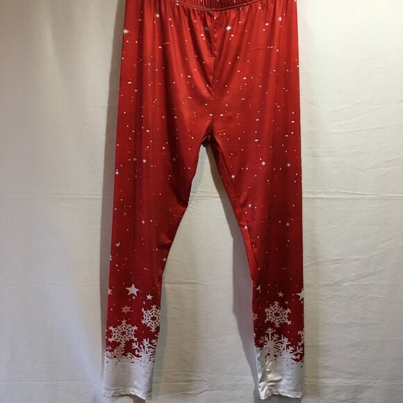 Christmas Snowflake Leggings - Picture 1 of 5